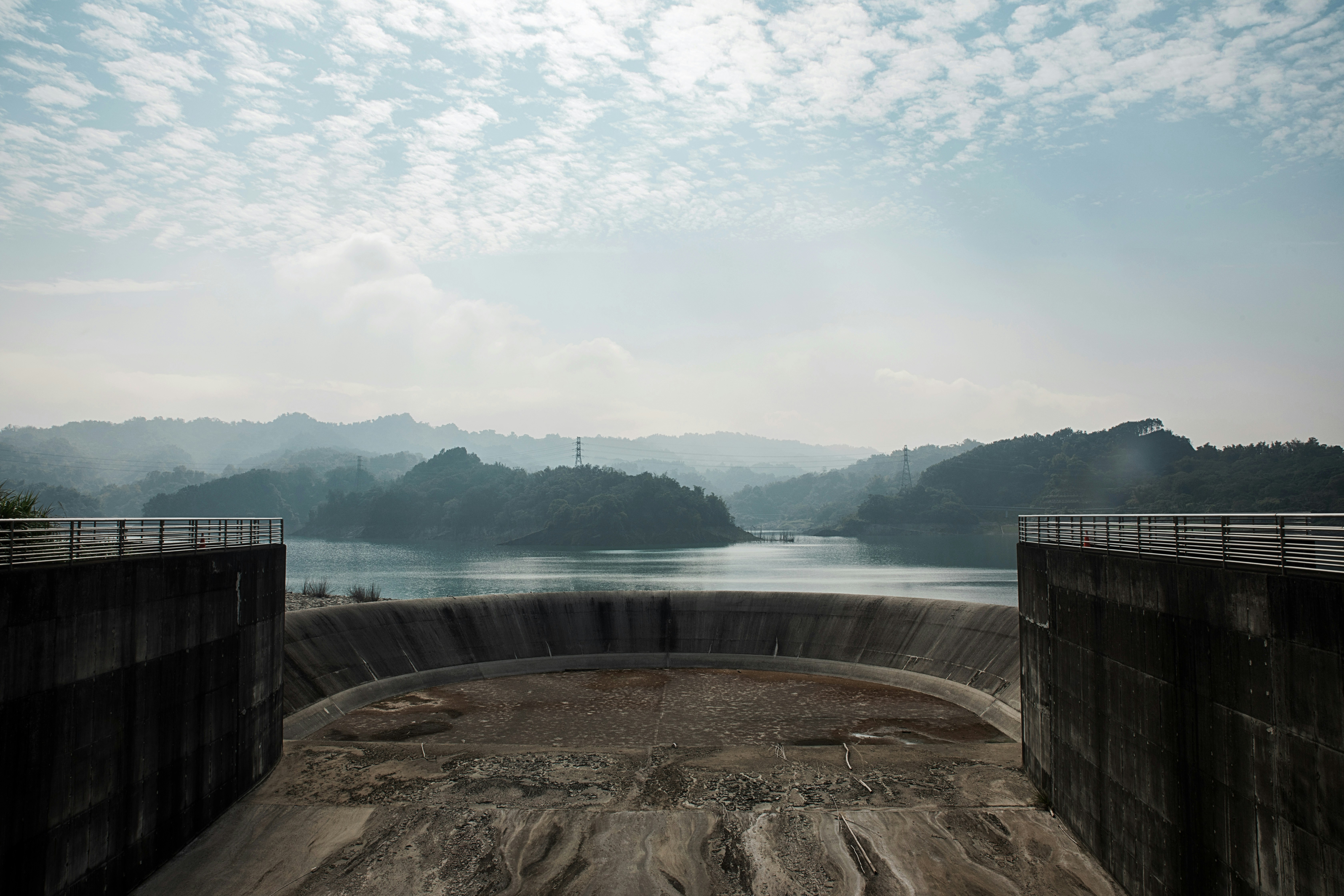 a large body of water surrounded by mountains