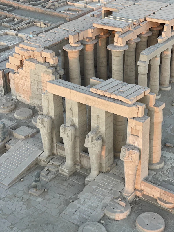 Luxor temple stone