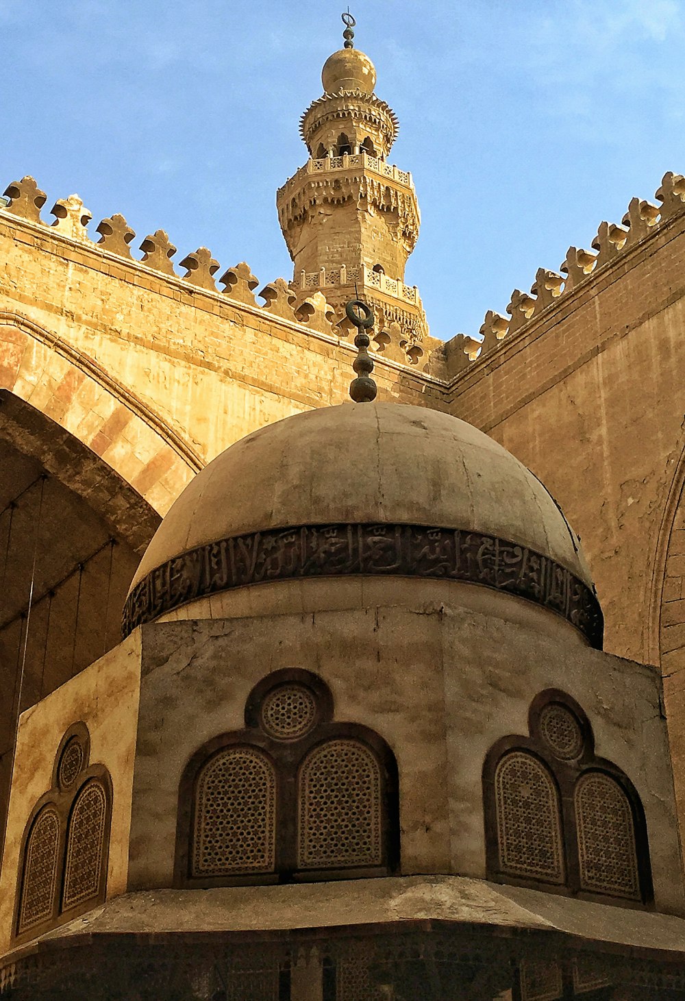 a tall building with a dome on top of it