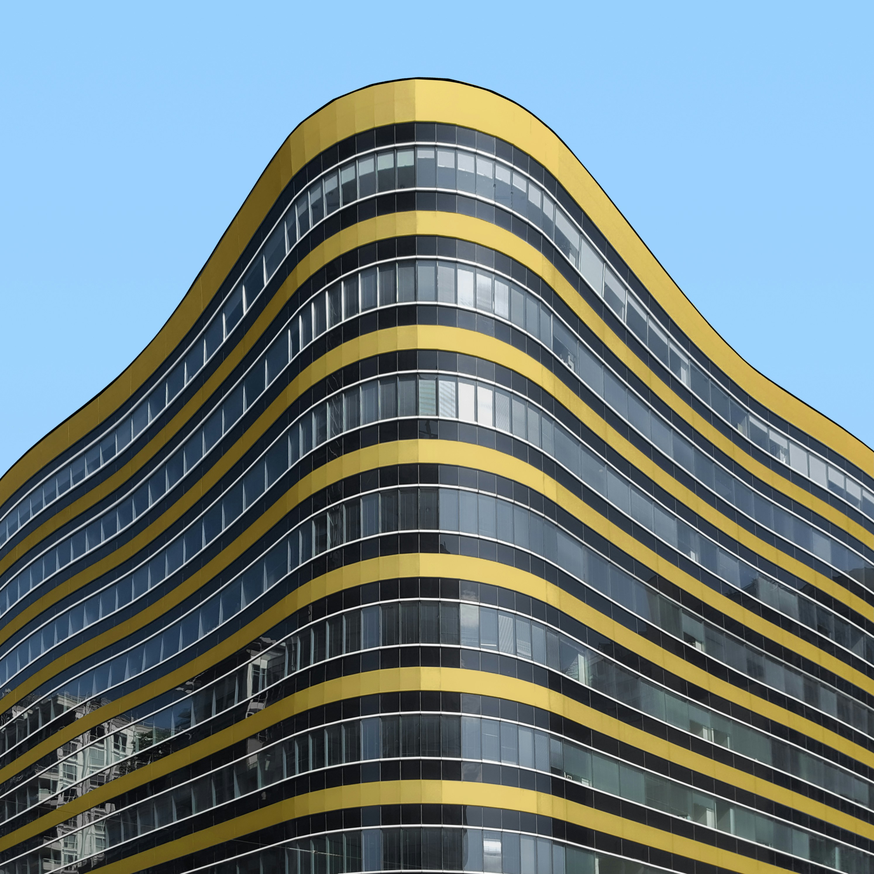 a very tall building with a lot of windows