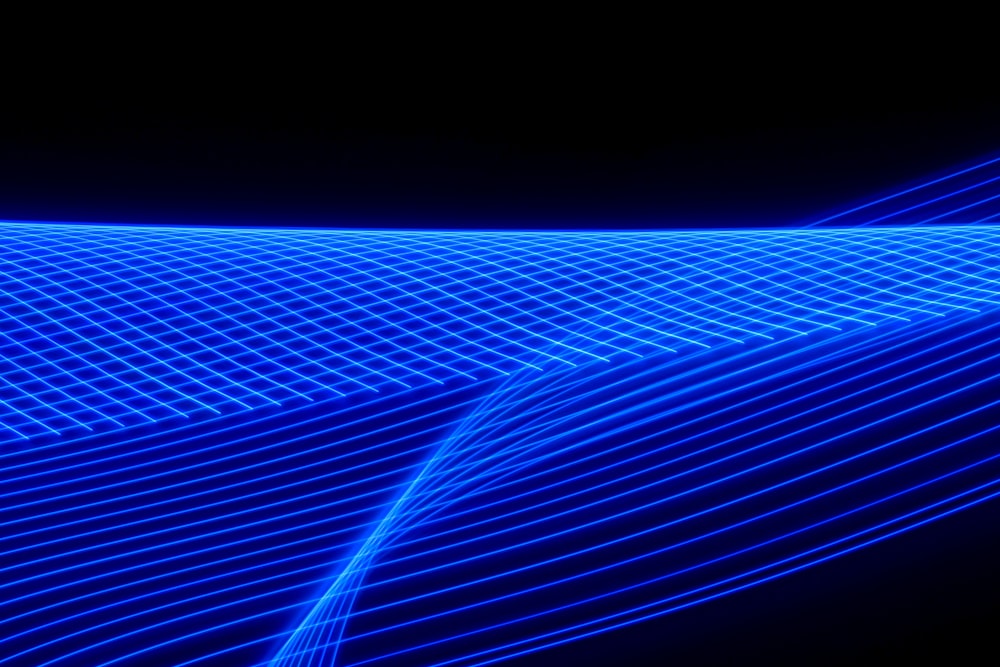 a blue abstract background with lines