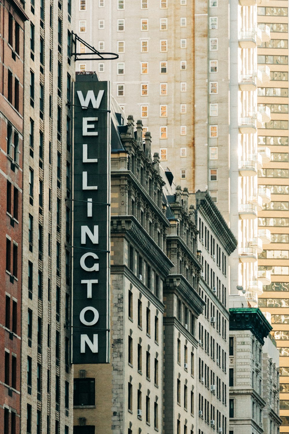 a sign that is on the side of a building