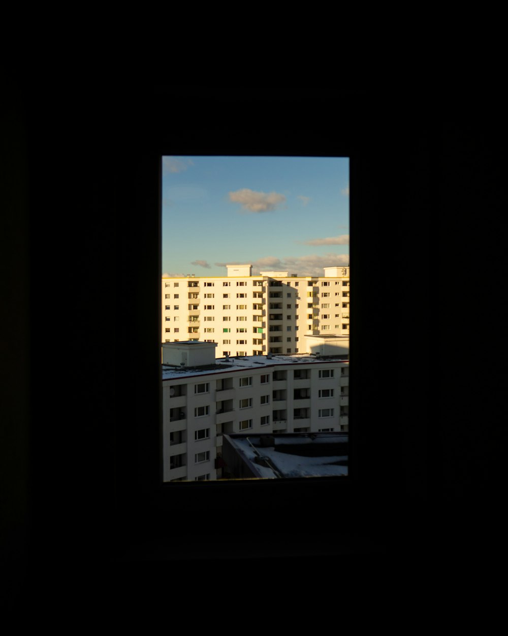 a view of a city from a window