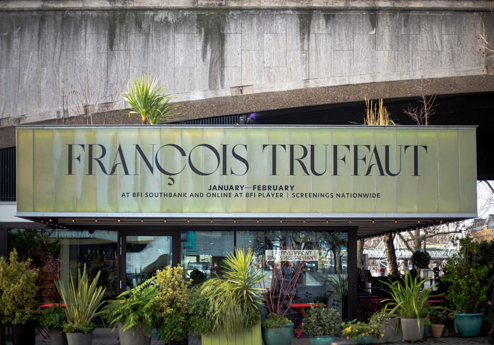 a building with a sign that says francois truffaut