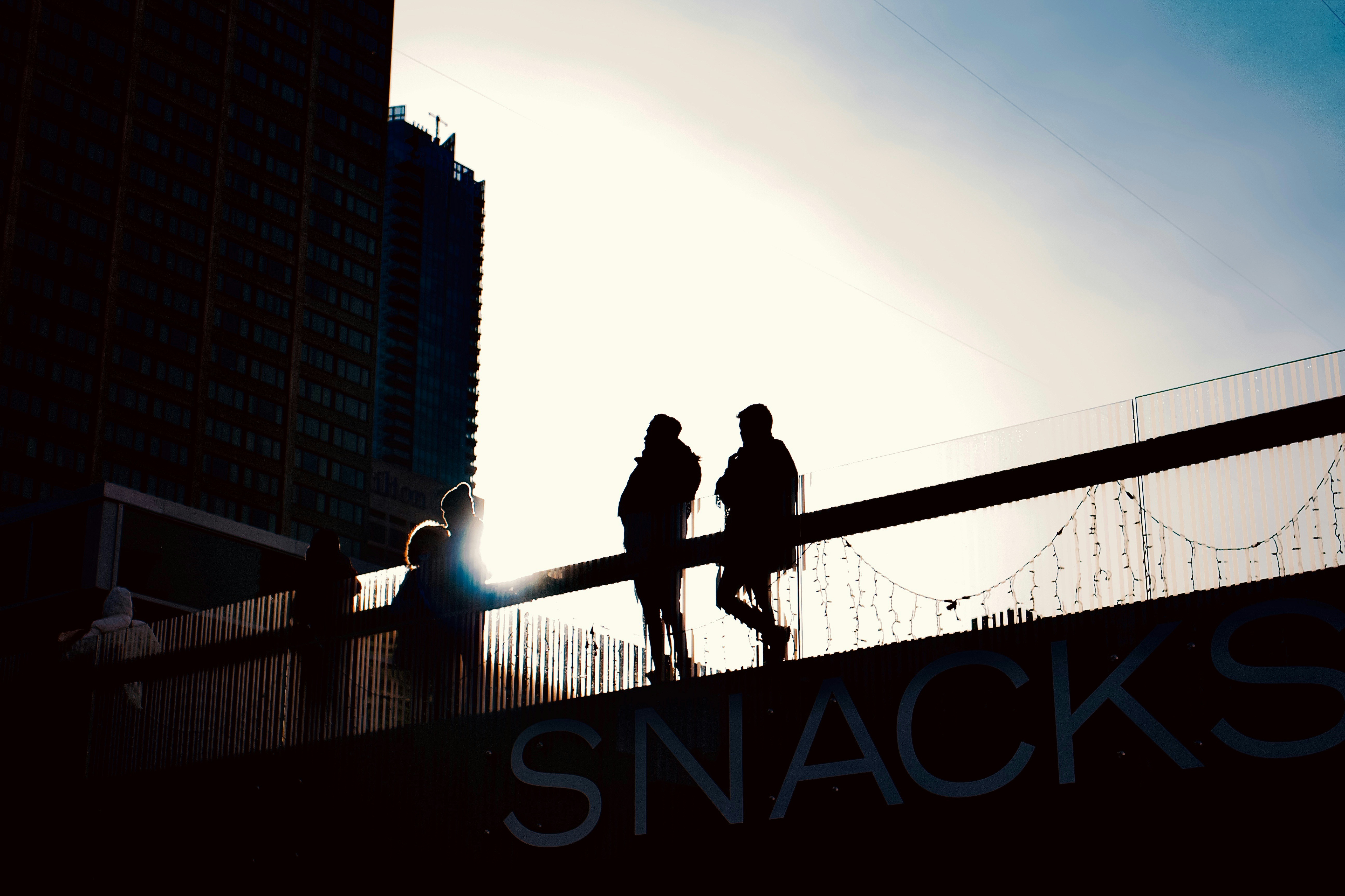 Friends enjoying snacks
