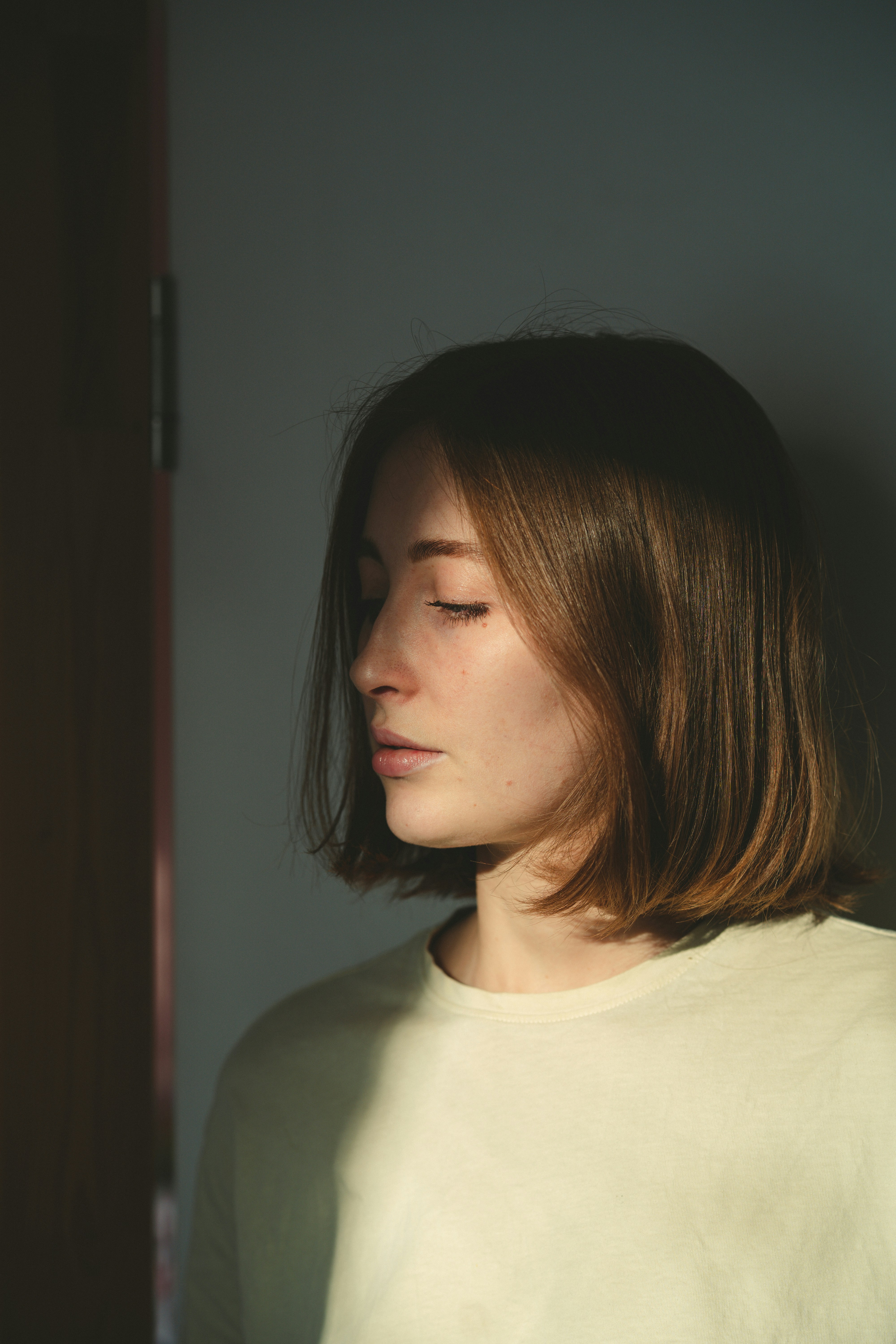 Retrato de una clienta feliz.