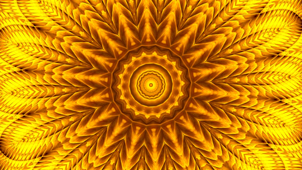 A detailed Vedic astrology birth chart with warm gold and saffron highlights