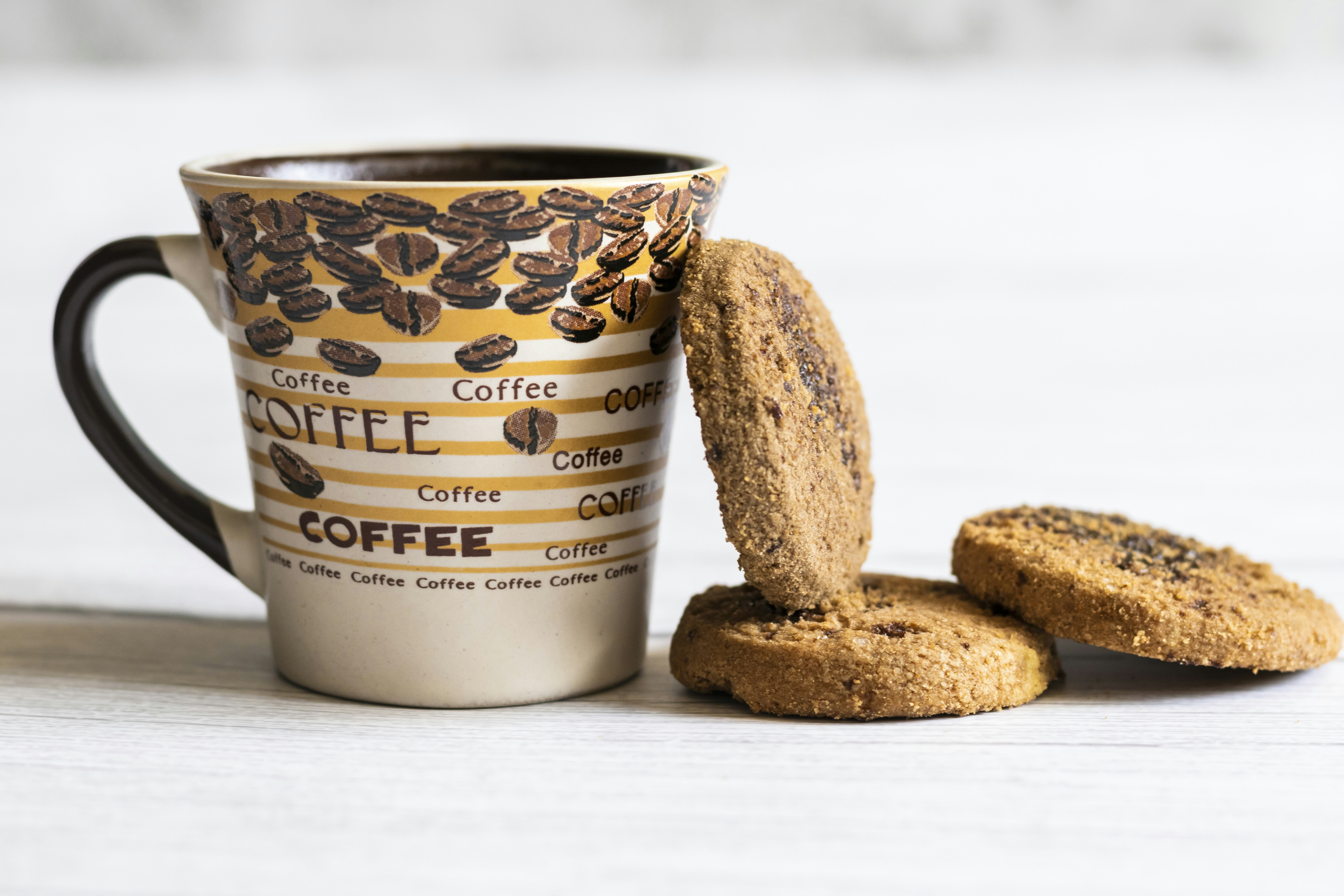 Chocolate cookies and Hot Coffee