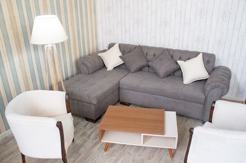 A cozy living room setup featuring our custom furniture.