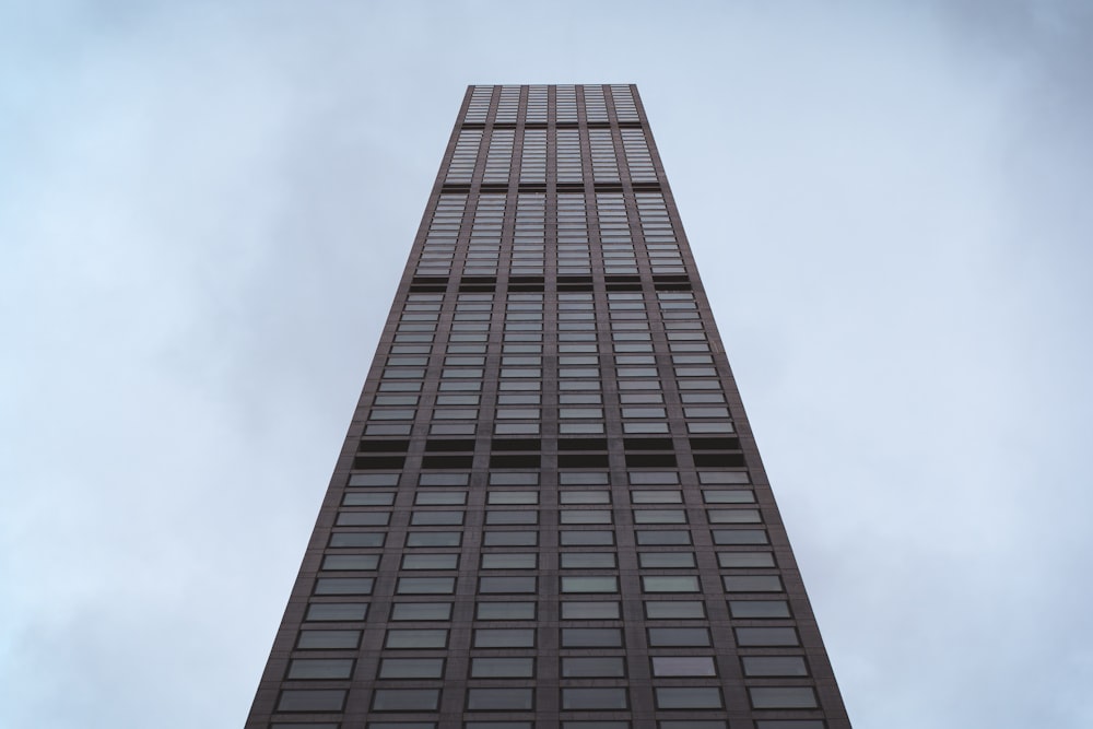 a very tall building with lots of windows