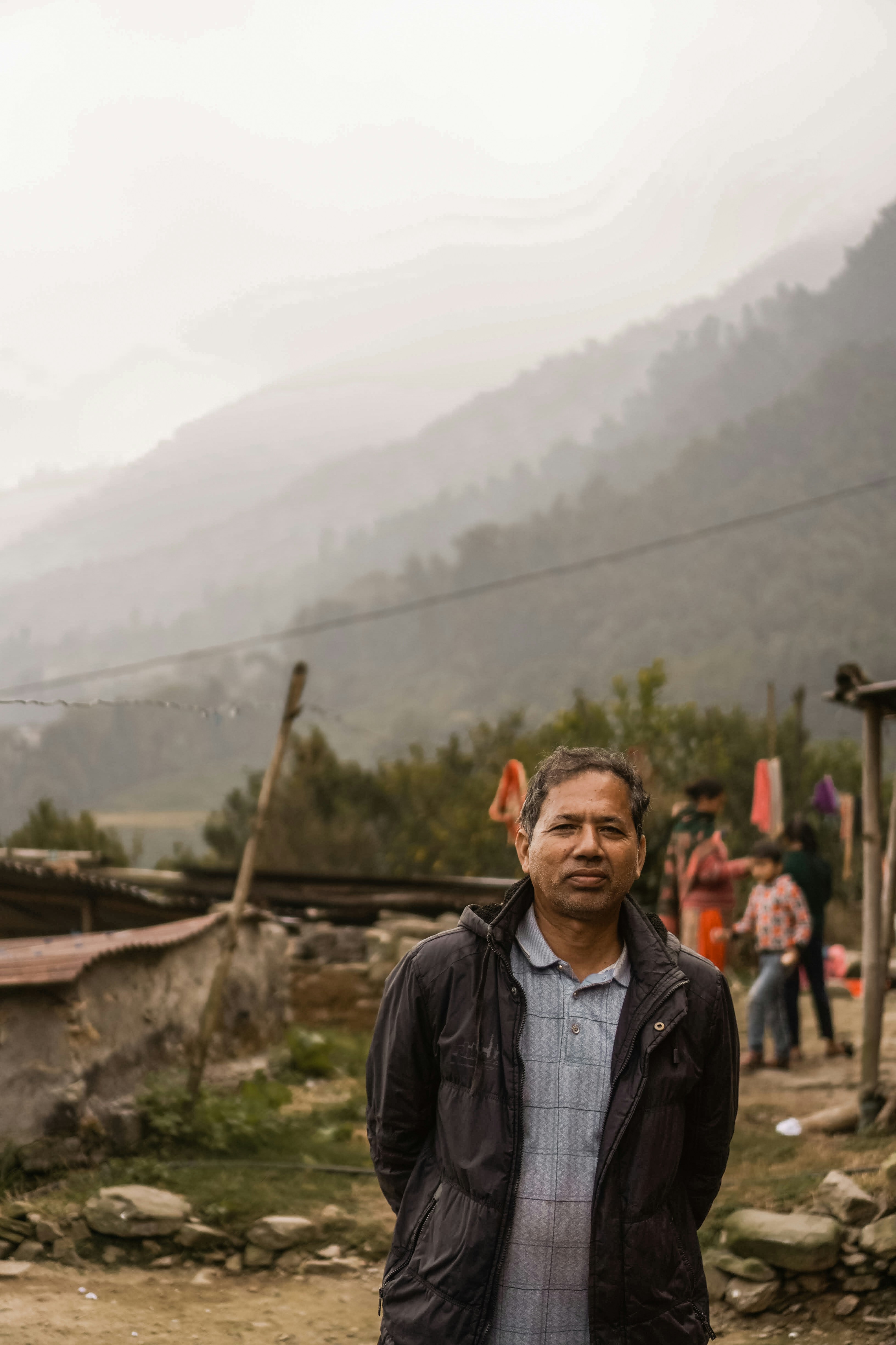 a man standing in front of a group of people