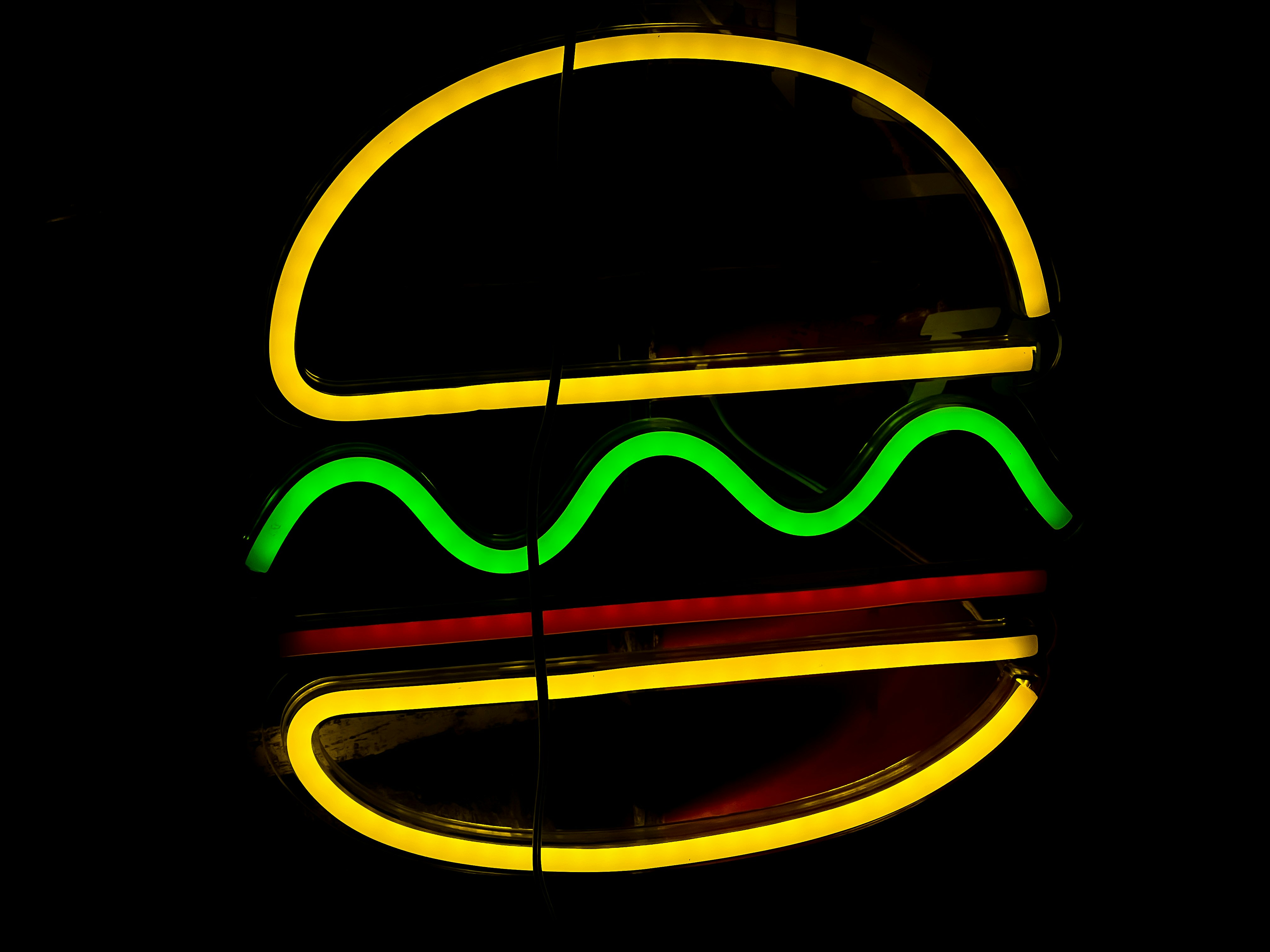 Hello Burger neon sign