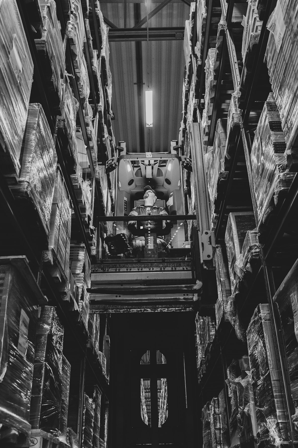 Large warehouse filled with boxes and packages