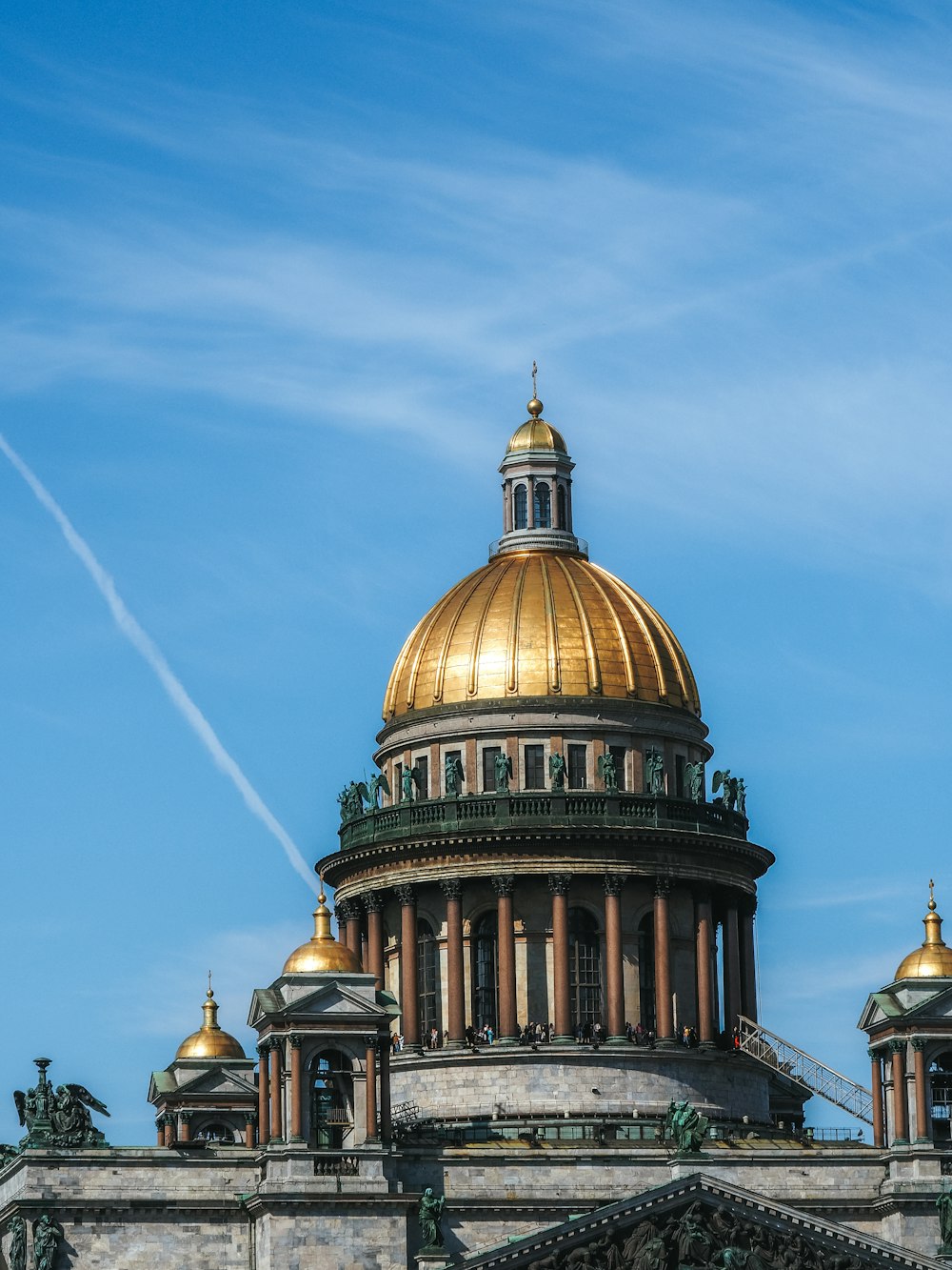 a golden dome on top of a building