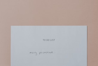 a piece of paper with a note attached to it