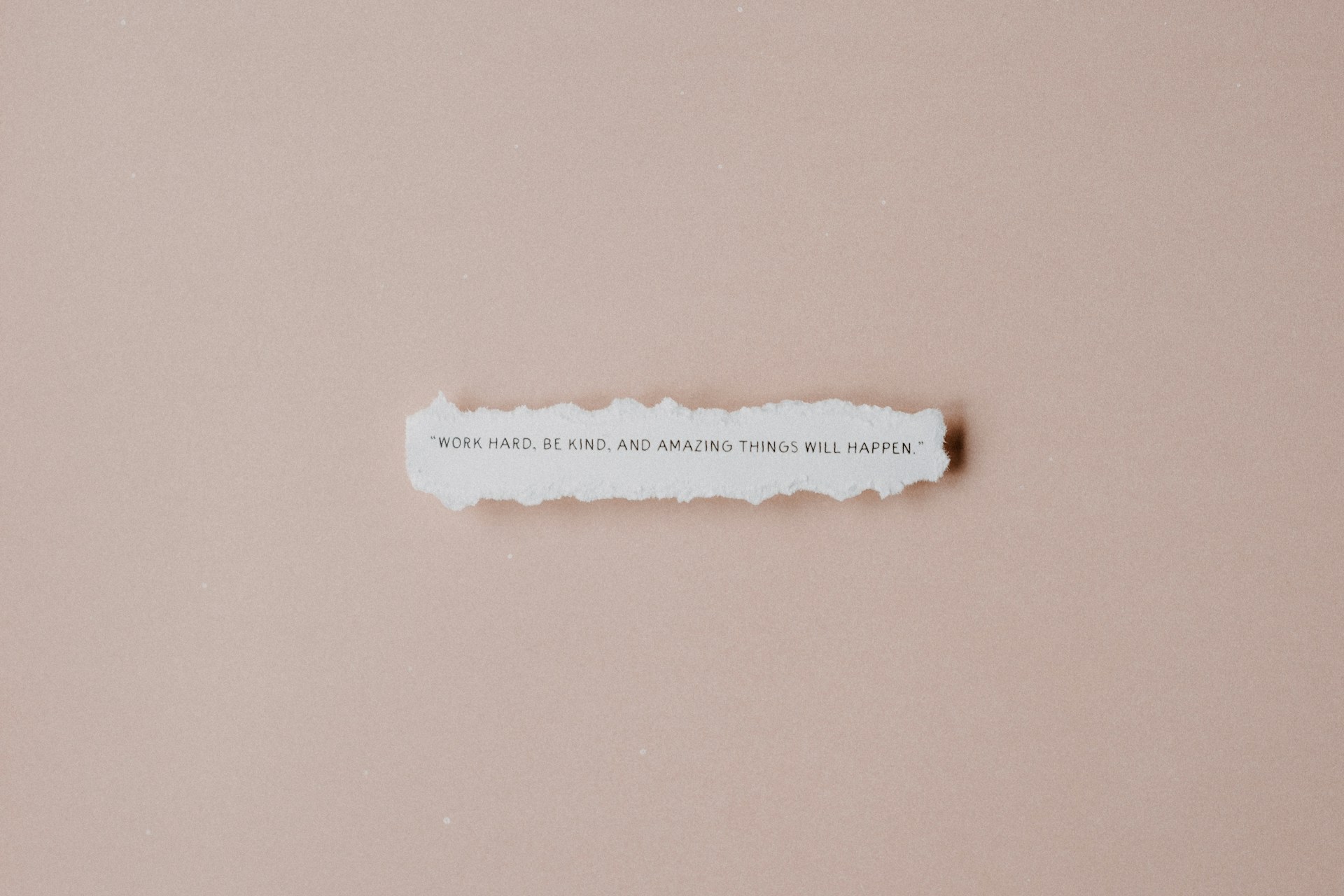 a piece of paper with a quote on it