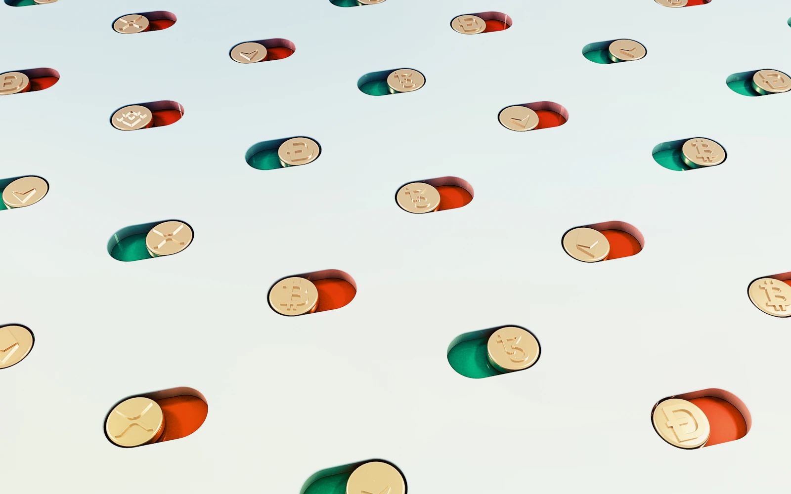 Trader monitoring market charts on a large screen