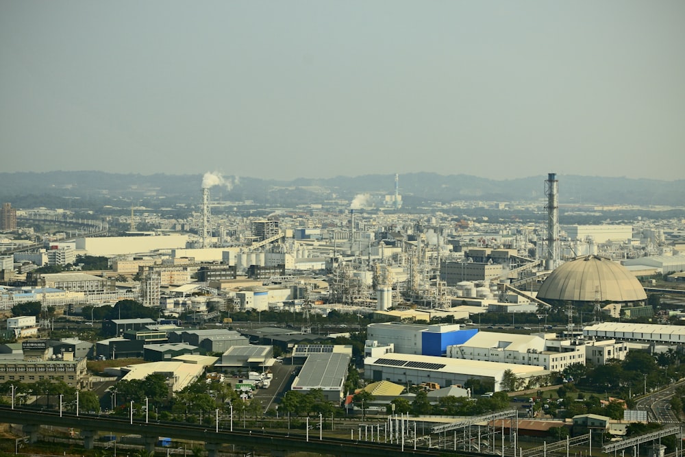 a view of a city with a lot of buildings