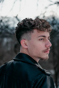 a man looking at the camera