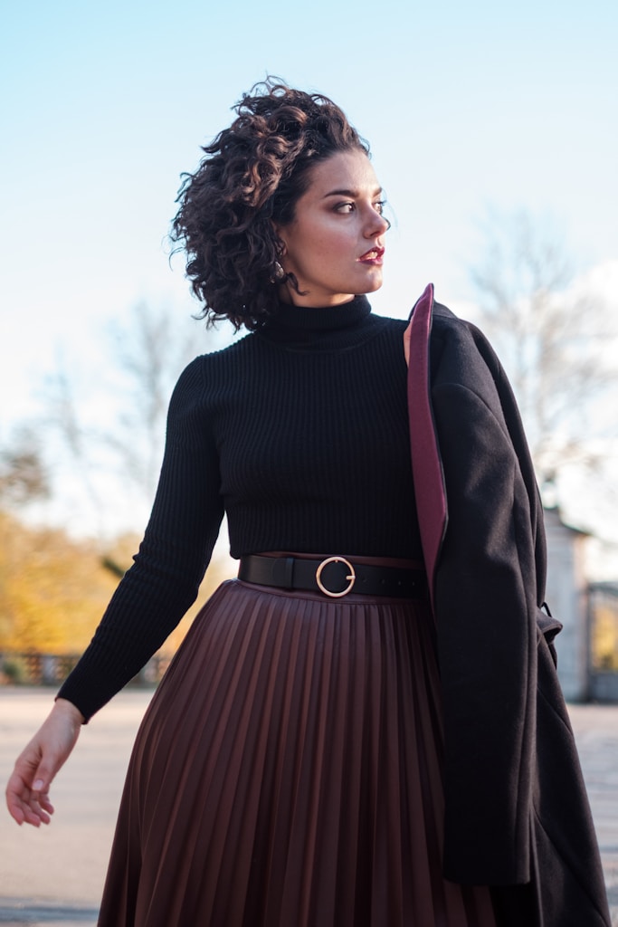 Chocolate Corduroy Skirt