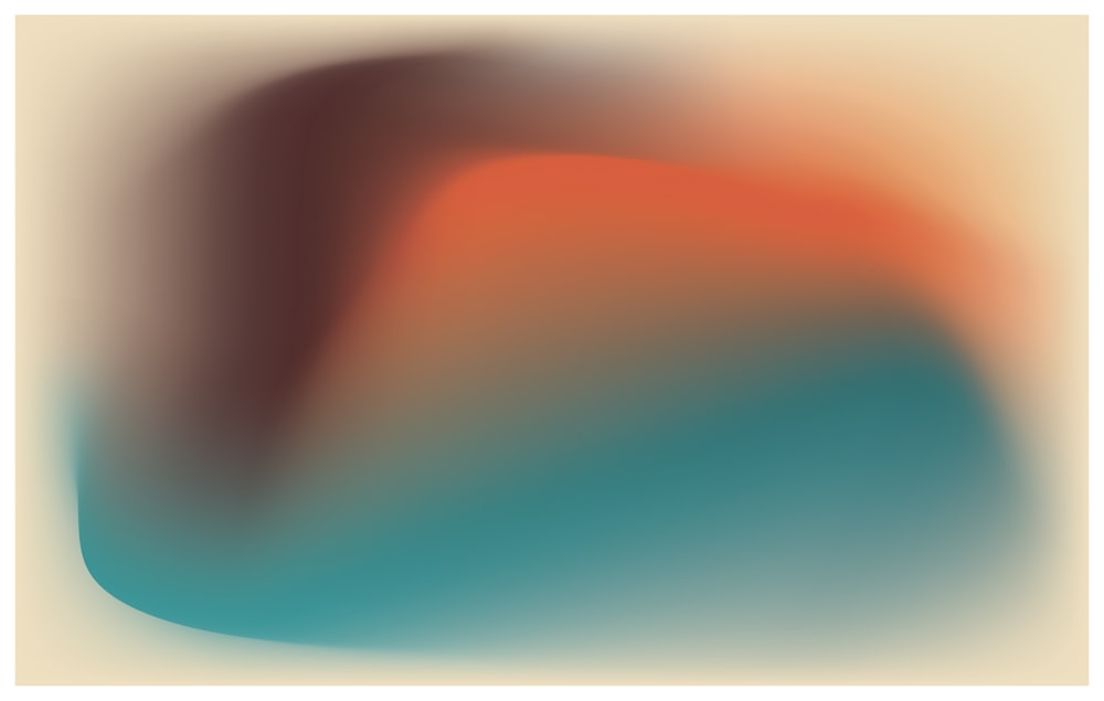 a blurry image of an orange and blue background