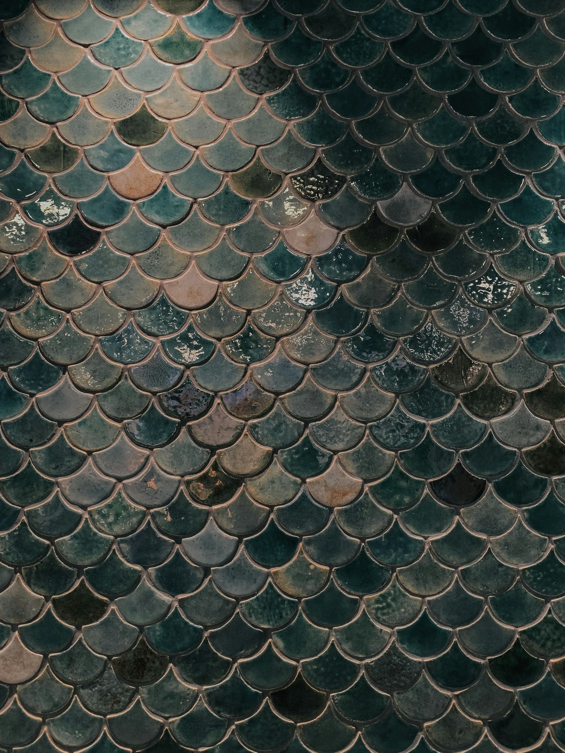 a close up of a fish scale pattern
