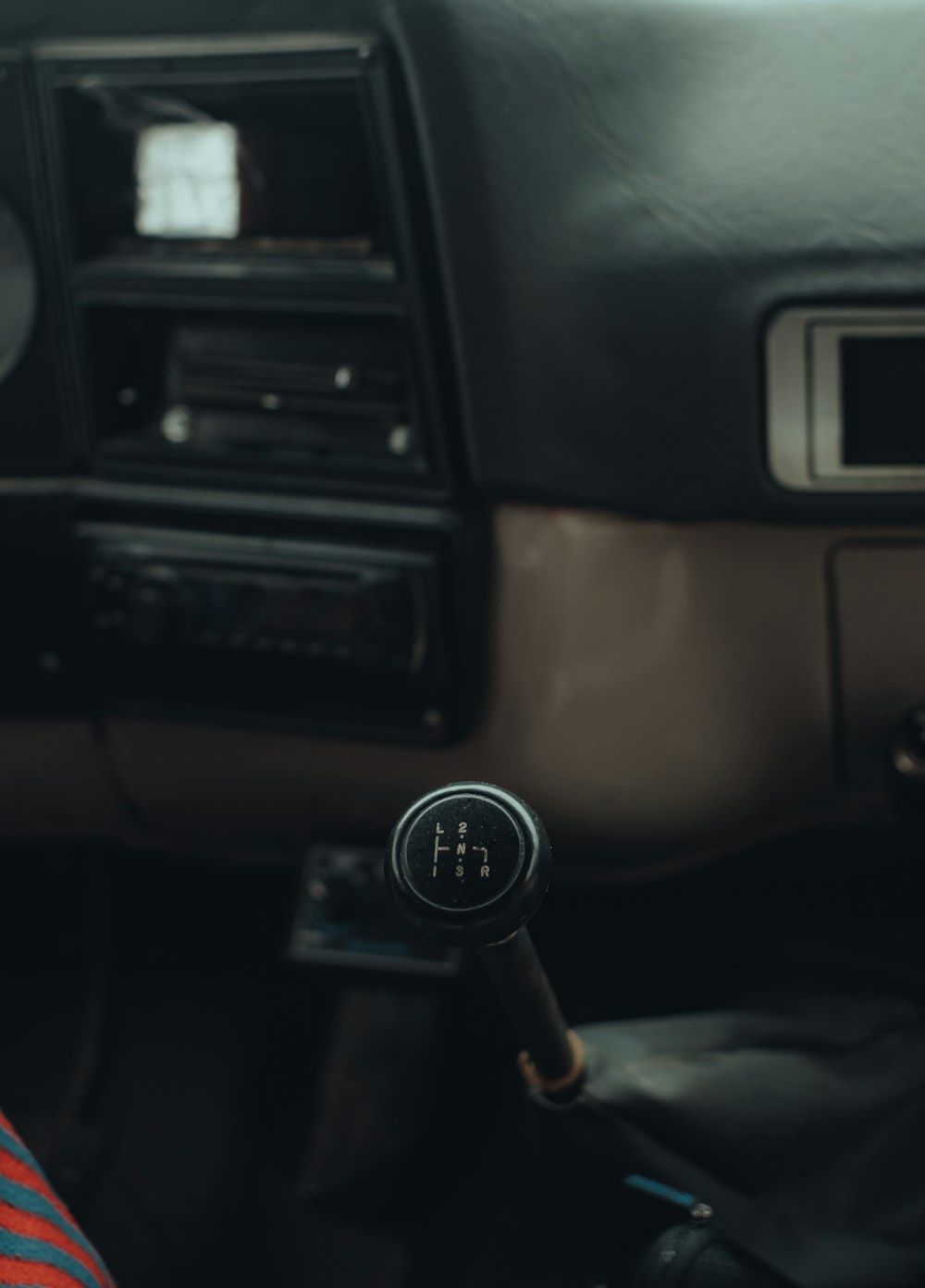 a close up of a steering wheel in a car