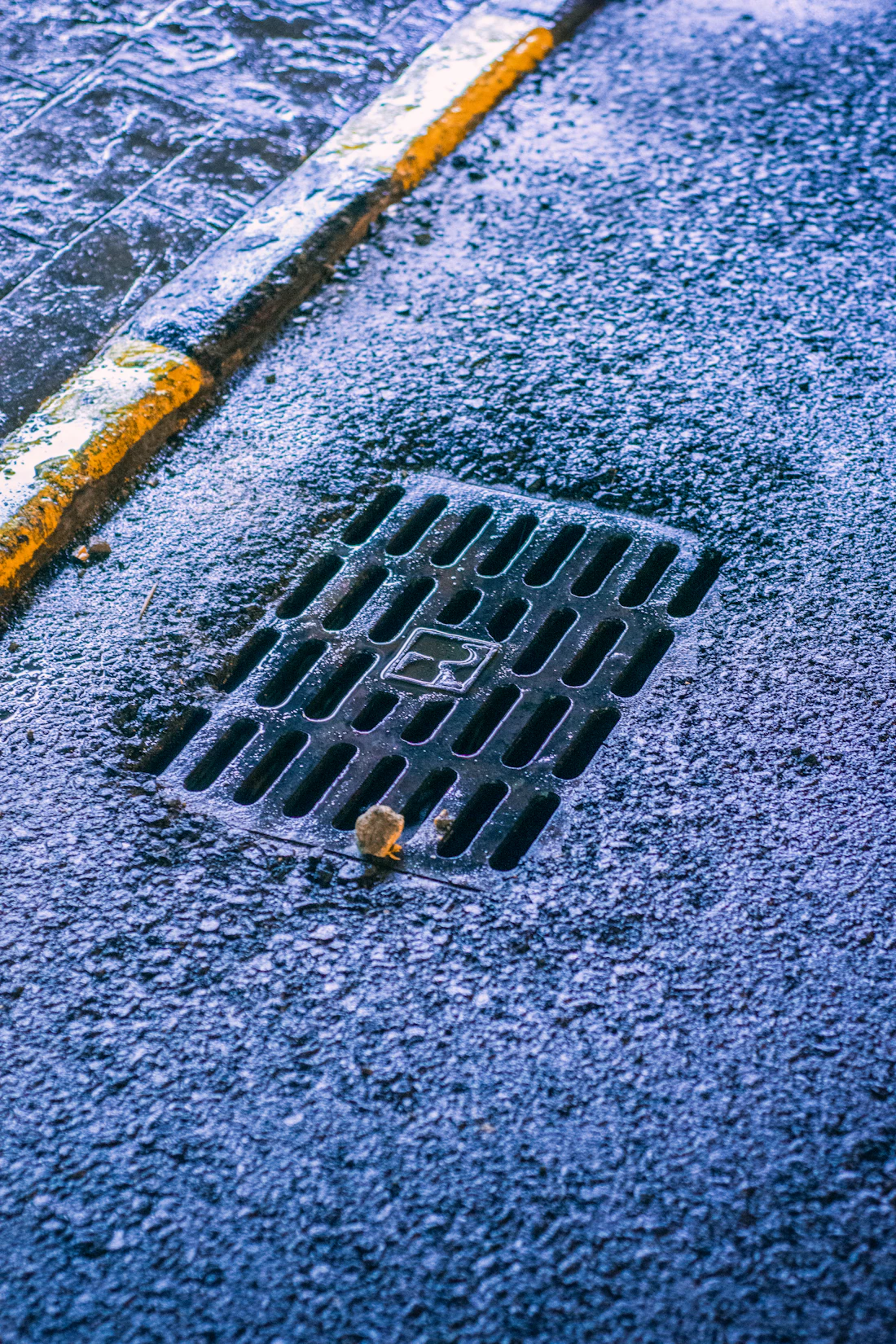 Road drainage infrastructure detail