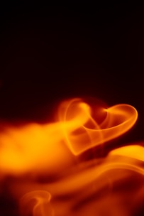 a blurry photo of a red and yellow object