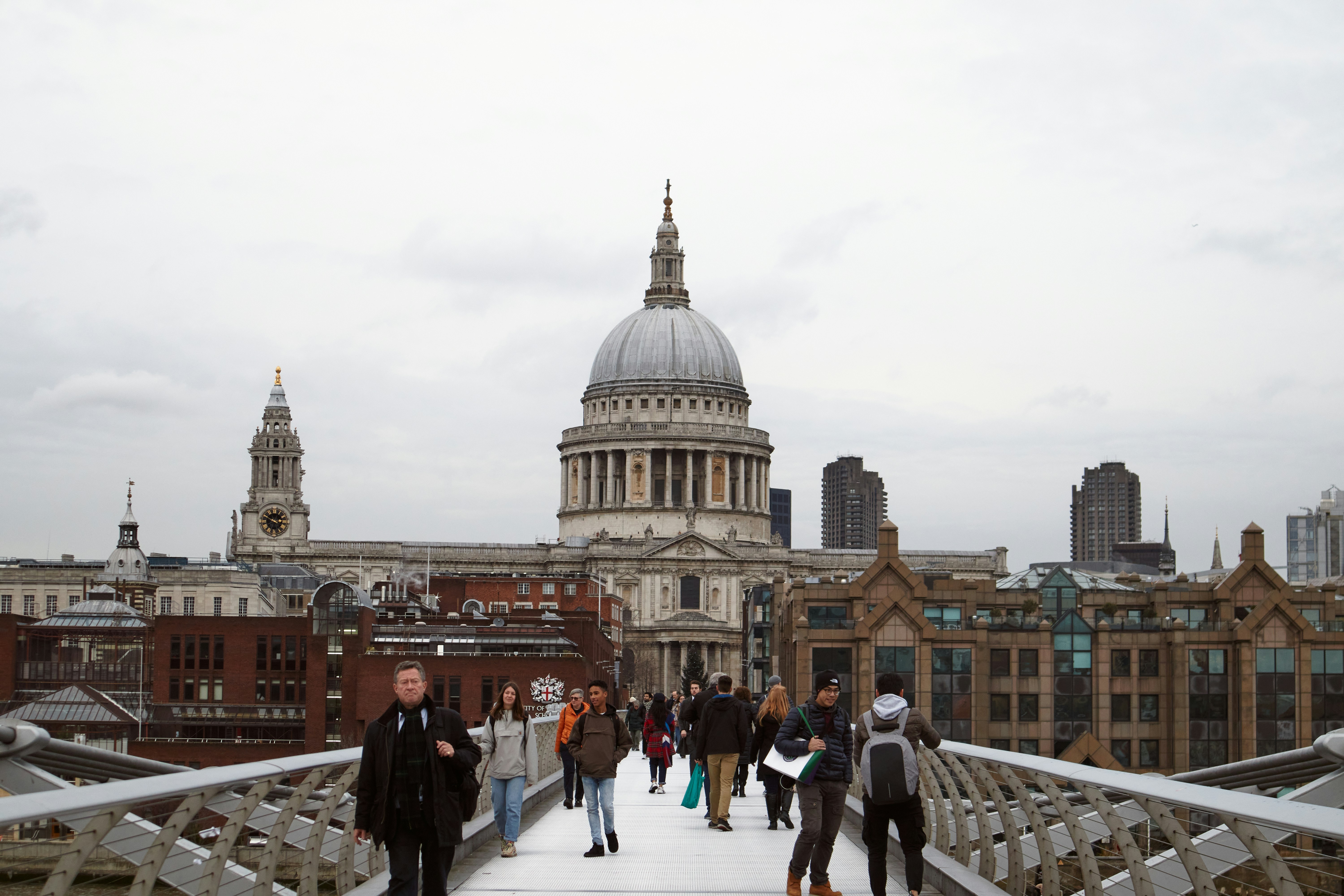 St Paul's Cathedral in typical London weather