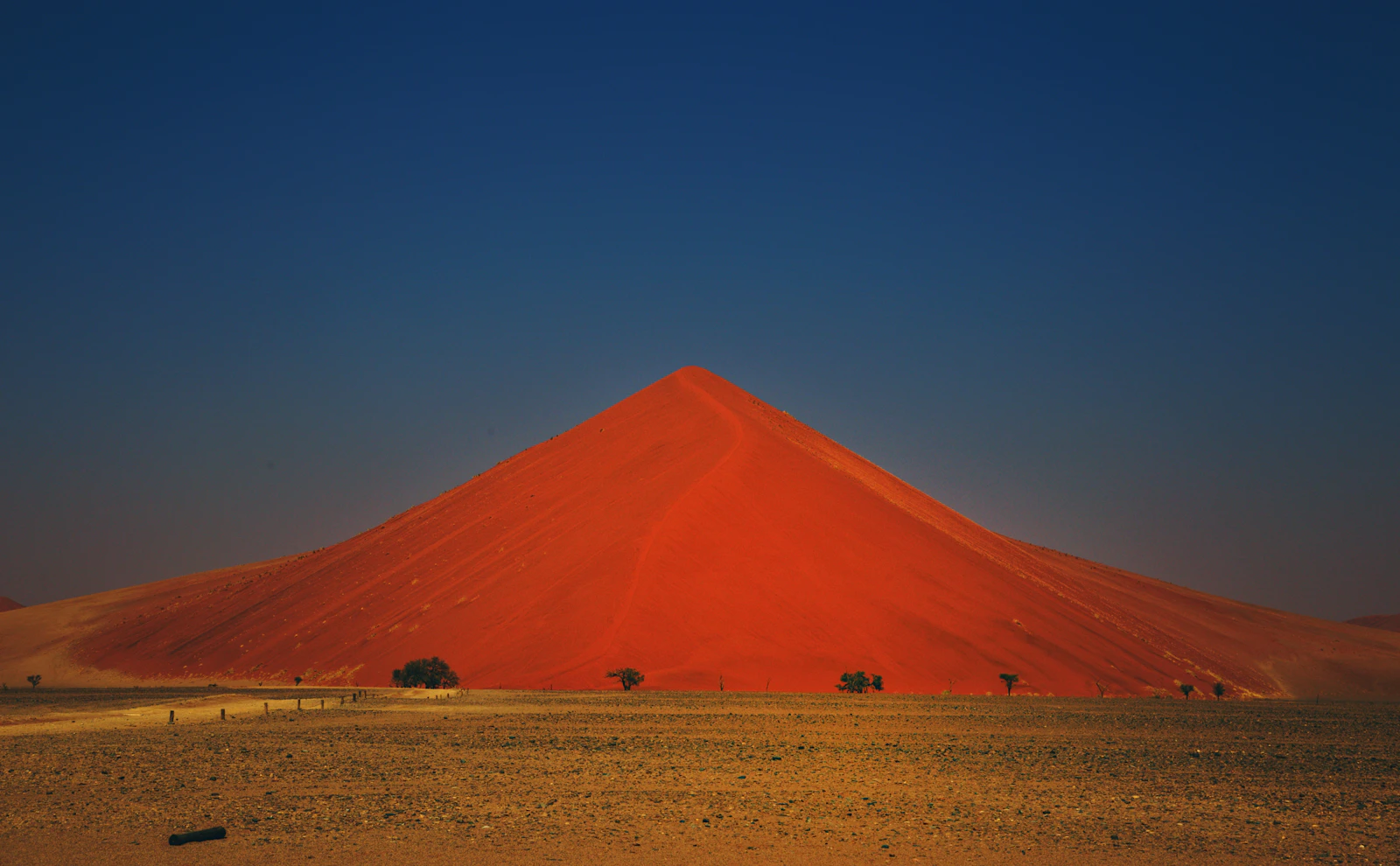 Grandes dunes ocre du désert du Namib en Namibie