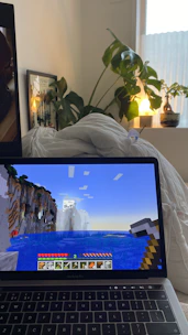 Close-up of Minecraft characters collaborating inside a detailed in-game structure.