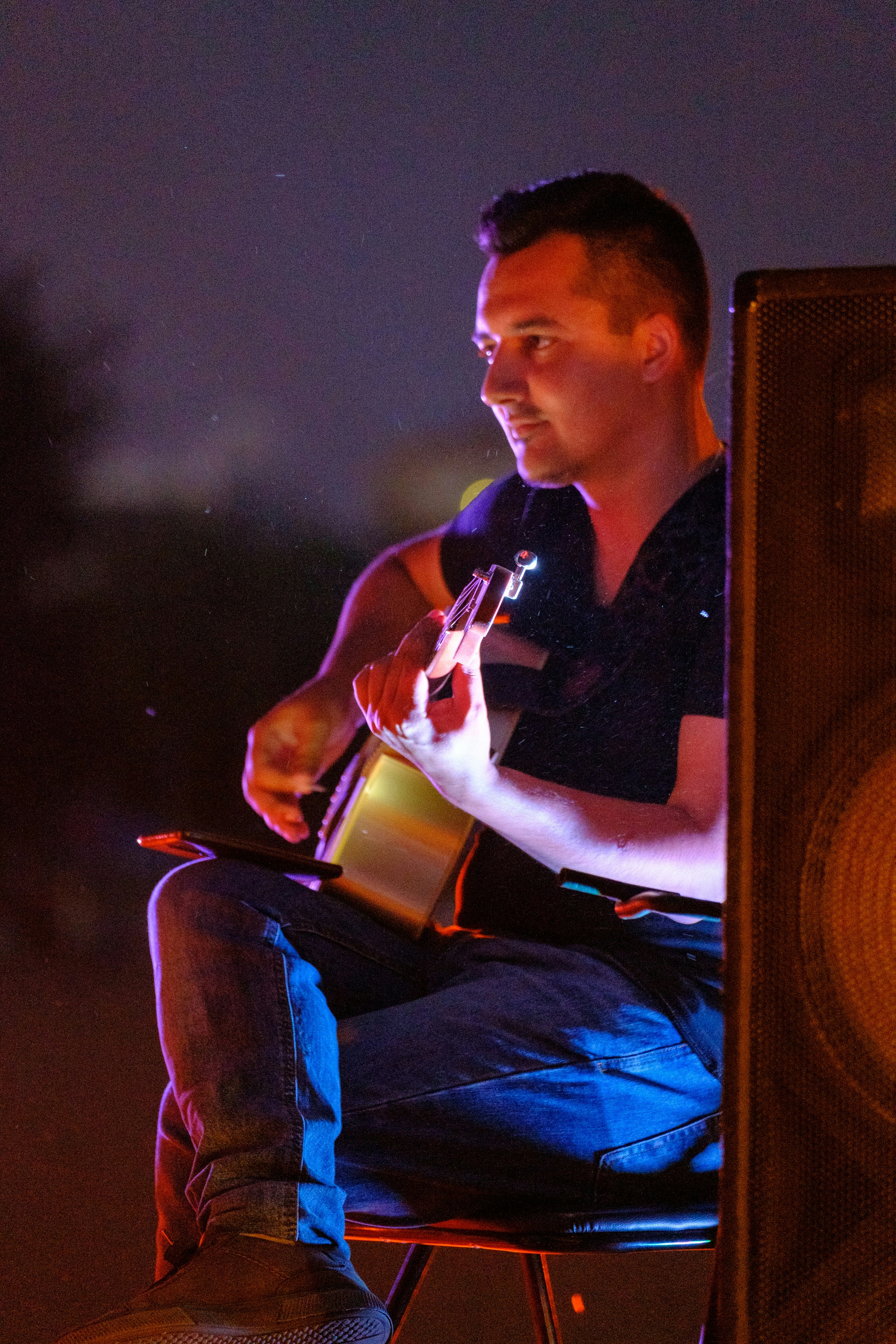 Musicians playing instruments