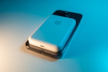 a close up of a cell phone on a table