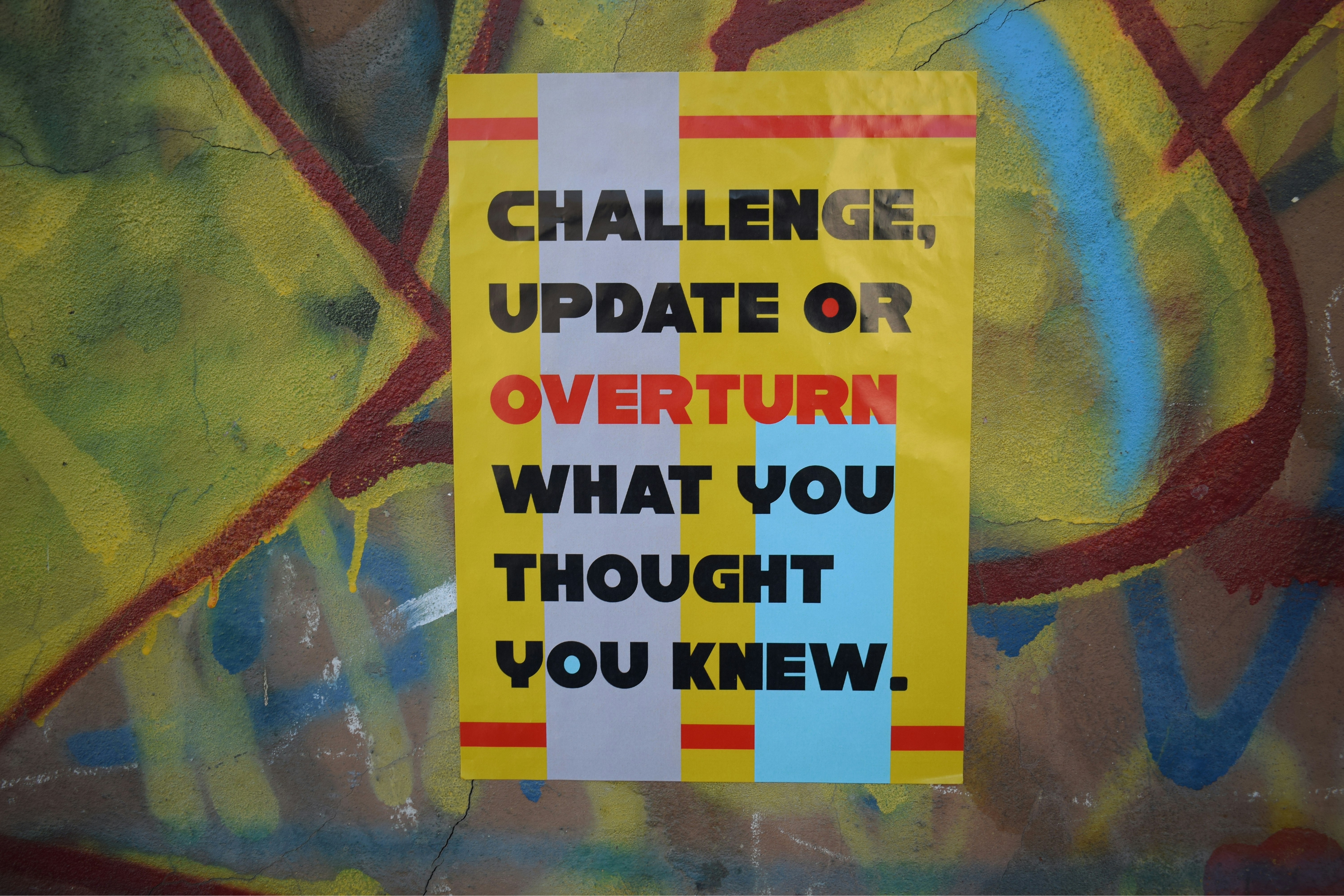 Challenge update sign