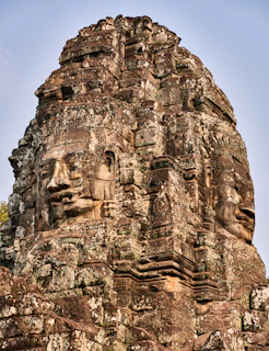 the face of a building made of stone