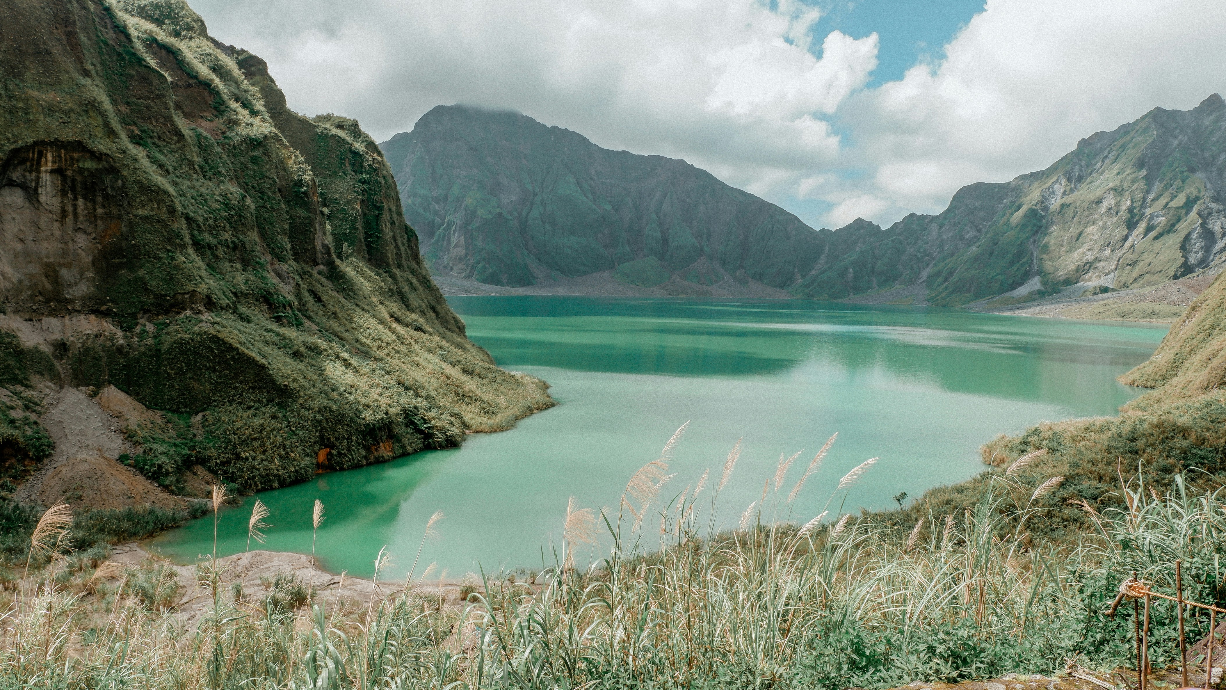 a large body of water surrounded by mountains