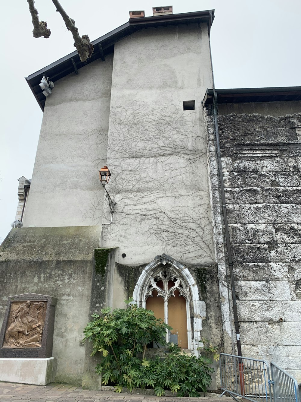 a building with a clock on the front of it