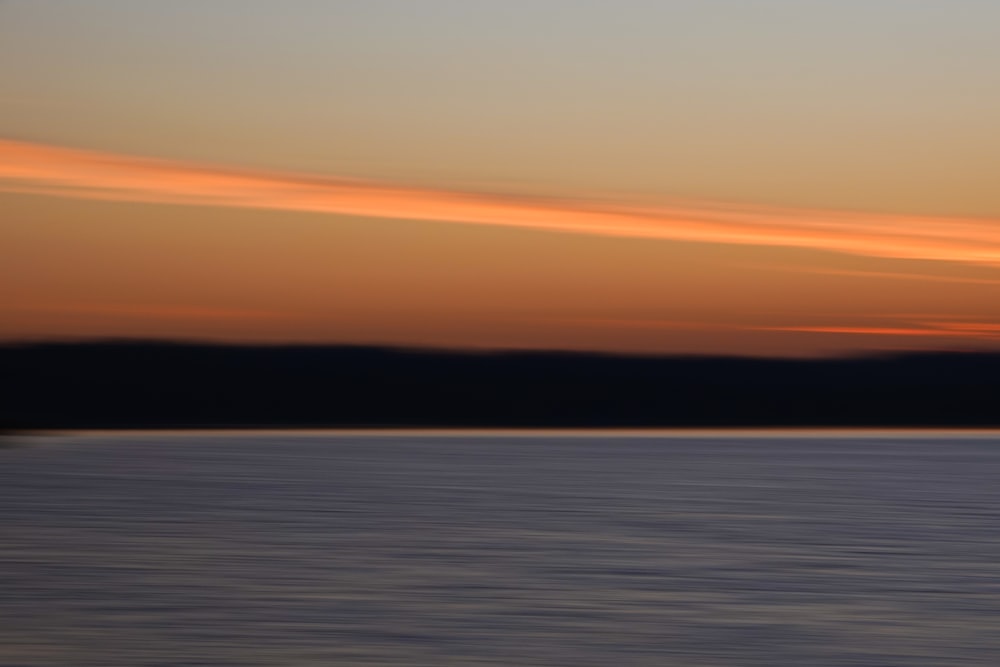 a view of a sunset over a body of water