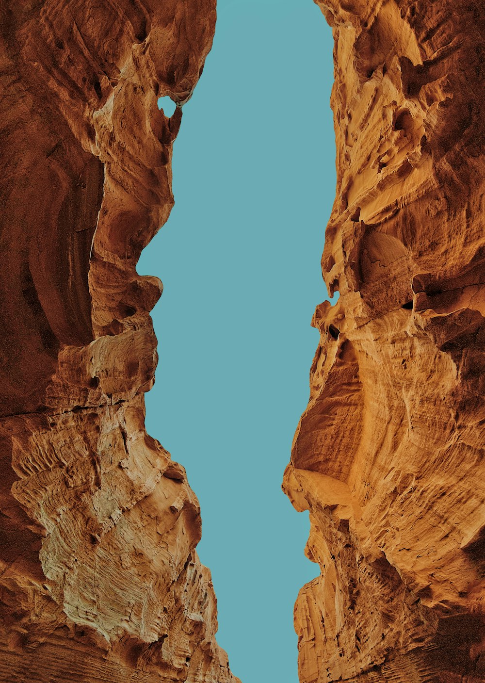 a canyon with a mountain in the background