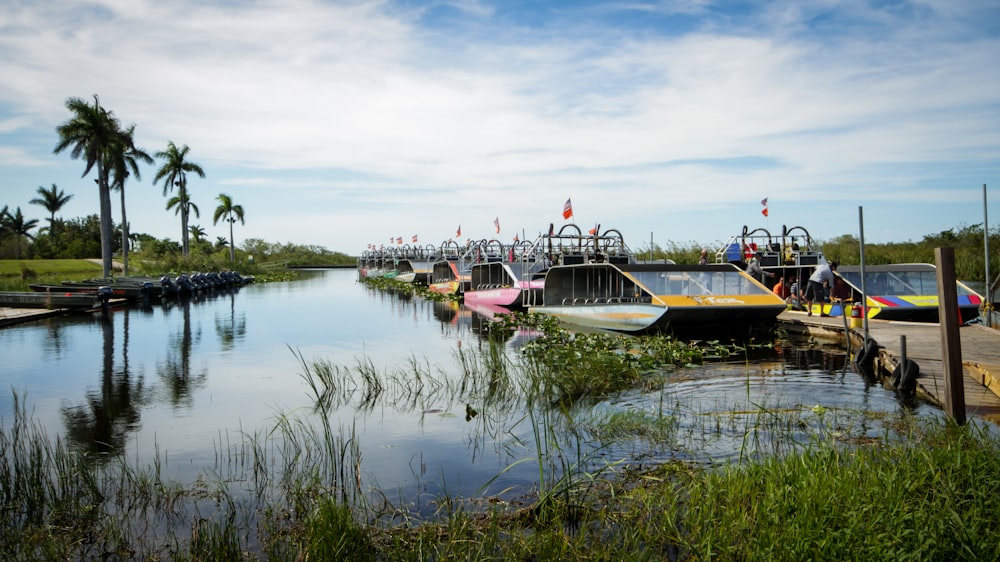 a bunch of boats that are sitting in the water