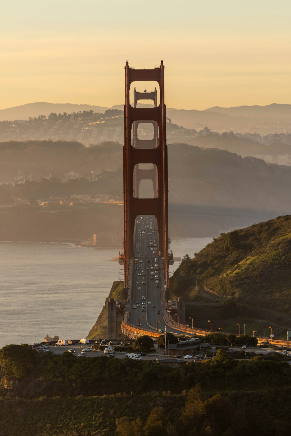 a view of the golden gate bridge in san francisco