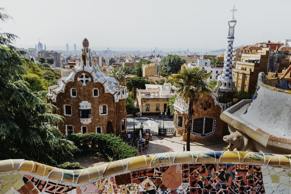 a view of a city from a high point of view