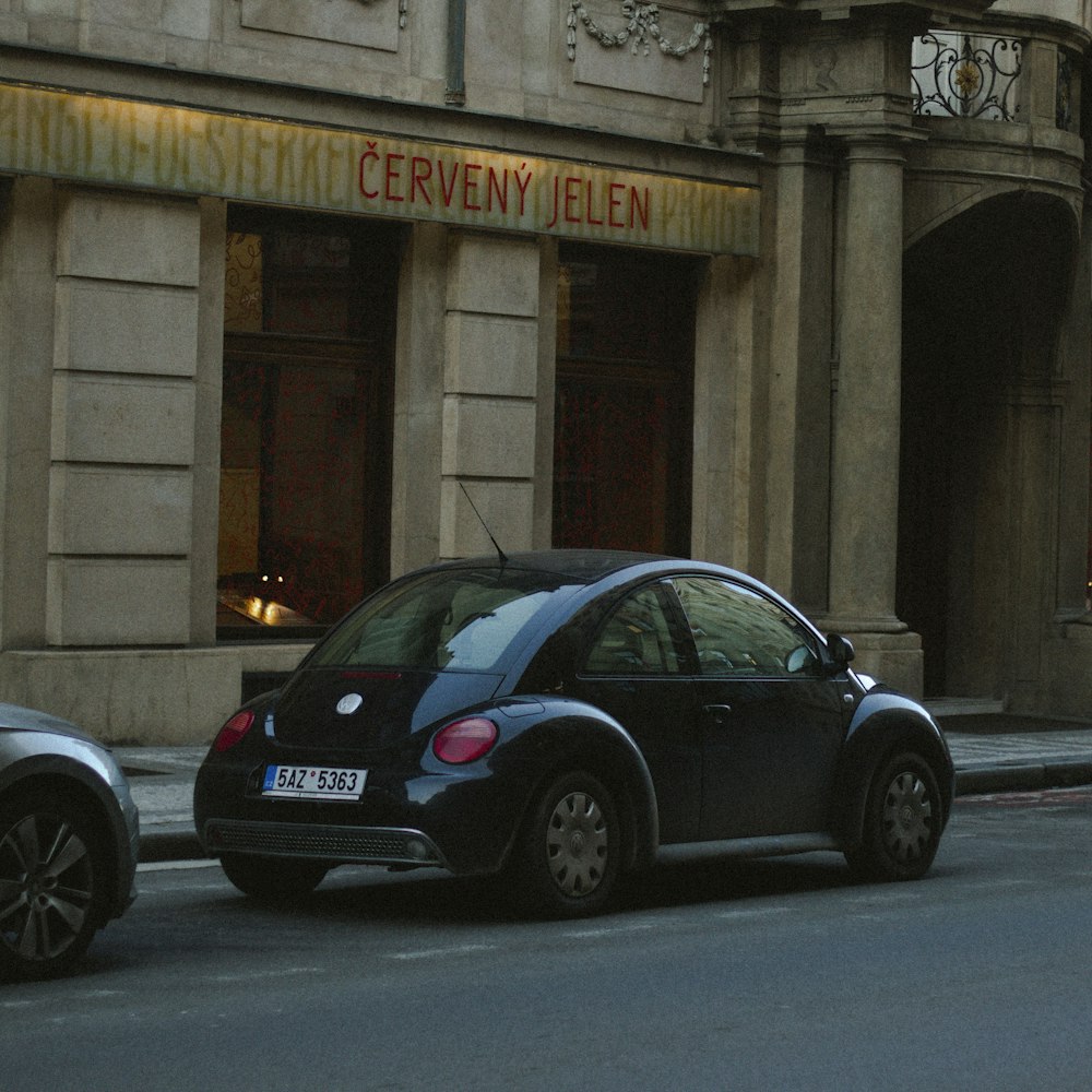 a car parked on the side of the road