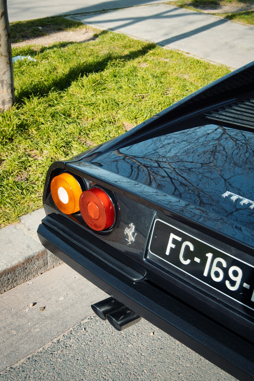 a car parked on the side of the road