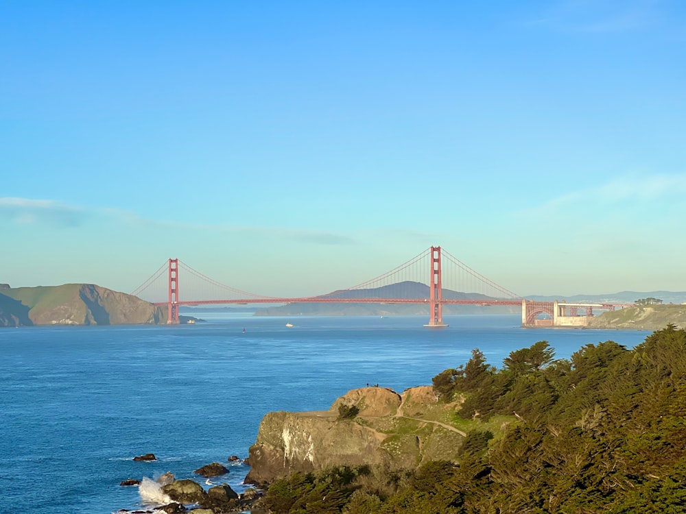 a view of the golden gate bridge in san francisco, california