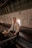 a man sitting at a table in an airplane