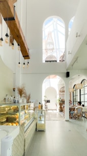a bakery with lots of food inside of it