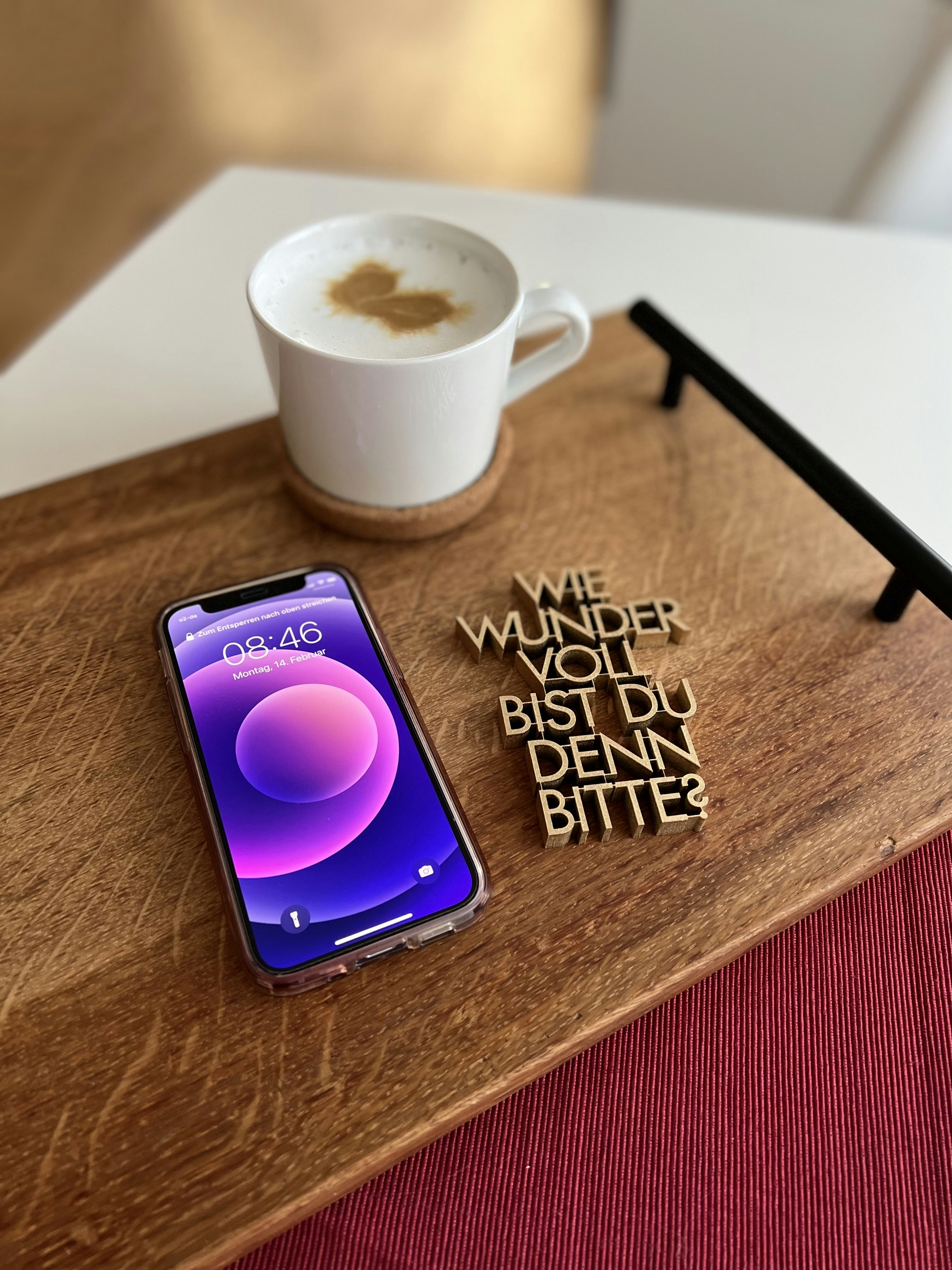 a cup of coffee on a table