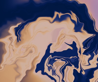 Close-up of organic, flowing forms merging seamlessly with layered translucent patterns.